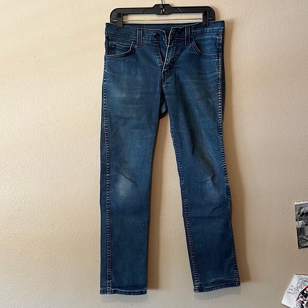 Levi’s 511 dark blue denim skinny jeans